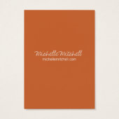 oorbel houder | VISITEKAARTJE | Duo Blue Rust (Achterkant)