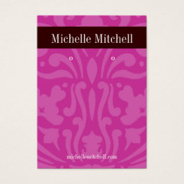 Oorbel Houder - Visitekaartje paarse