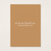 Oorbel Houder - Visitekaartje Tan Brown (Achterkant)