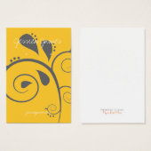 Oorbel Houder - Visitekaartje | zwaardwalend (Voorkant /achterkant)