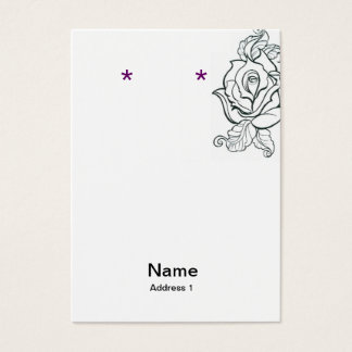 Oorbel Kaart Blank / tattoo en leapord