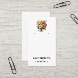 Oorbel kaart voor sieraden bedrijf. Kan aanpassen. Visitekaartje