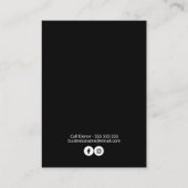 Oorbel Kaarten voor hars sieraden Visitekaartje (Achterkant)