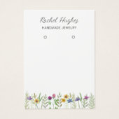 Oorbel Sieraden Bloemen Display Kaart (Voorkant)