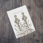 Oorbel sieraden display Kaart · Aardse bloemen