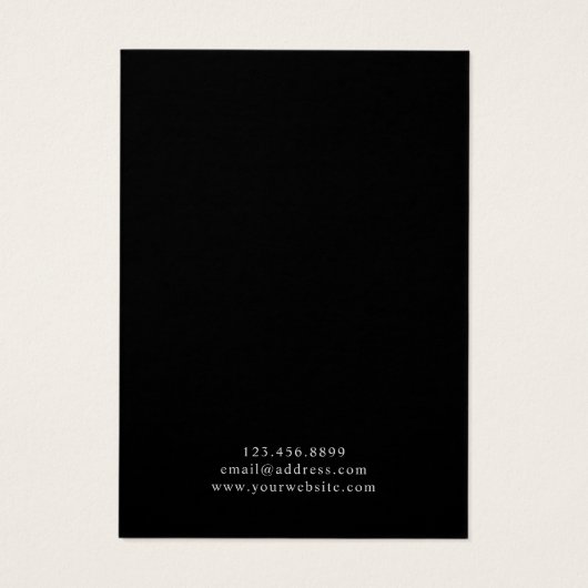 Oorbel sieraden display Kaart · chique leer (Achterkant)