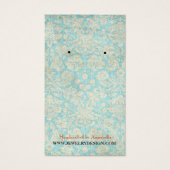 Oorbel Sieraden Display Kaart ·  Damask (Voorkant)