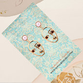 Oorbel Sieraden Display Kaart ·  Damask