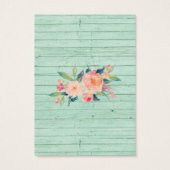 Oorbel Sieraden Display Kaart · Rustieke Bloemen (Achterkant)