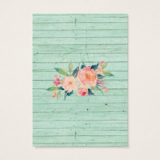 Oorbel Sieraden Display Kaart · Rustieke Bloemen (Achterkant)