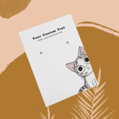 Oorbel Sieraden Display Kaart · Schattigee Kitten  Visitekaartje