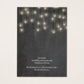 Oorbel Sieraden Display Kaart, String Lights Visitekaartje (Achterkant)