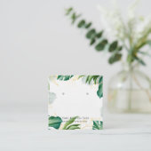 Oorbel sieraden display Kaart · Tropical Green Gol Vierkante Visitekaartje (Staand voorkant)