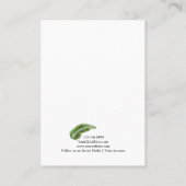 Oorbel Sieraden Display Kaart · Tropical Palm Leaf Visitekaartje (Achterkant)