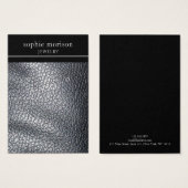 Oorbel sieraden display Kaart · Zwart leder (Voorkant /achterkant)