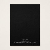 Oorbel sieraden display Kaart · Zwart leder (Achterkant)