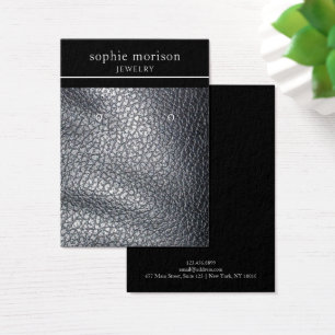 Oorbel sieraden display Kaart · Zwart leder