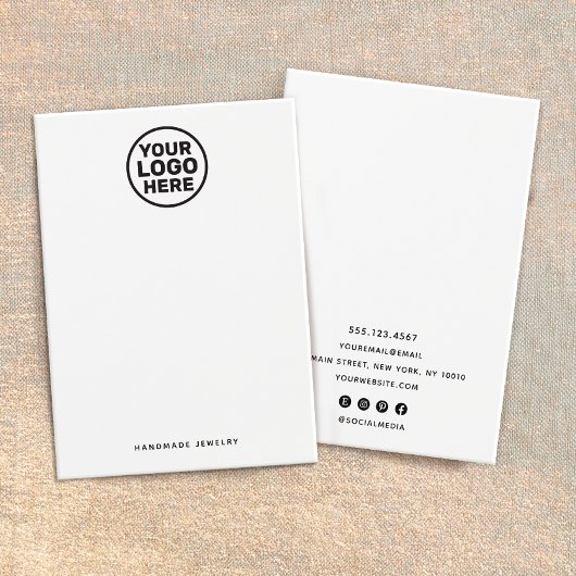 Oorbel Toevoegen Logo Display Holder Visitekaartje