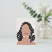 Oorbellen Display Kaart QR-code Contactkaartje (Staand voorkant)