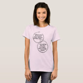 Oorbellen passen grappig T-shirt (Voorkant volledig)
