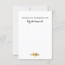 Oorbellenhouder/ Bedankkaart - Hart Glam Goud Kaart