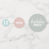 Oordag van het moederstaal confetti (Achterkanten)