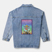 Oordeel Kaart Rock n Roll Tarot Deck Poster Denim Jacket (Achterkant)