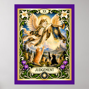 Oordeel Kat Tarot - Ontwaakt en Vernieuwt Poster