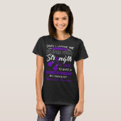 Oordeel me niet Nee - Paarse lint fibromyalgie AWA T-shirt (Voorkant volledig)