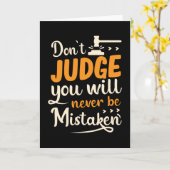 Oordeel niet dat je je nooit zult vergissen kaart (Gele Bloem)