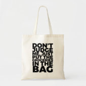 Oordeel niet over mij tote bag (Voorkant)