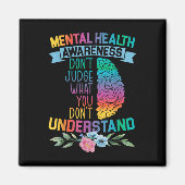 Oordeel niet over wat je niet begrijpt mentale gez magneet (Voorkant)