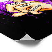 Oordeel niet over wat je niet begrijpt Overdose Pu Poster (Hoek)