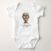 "Oordeel over je code" Baby bodysuit (Voorkant)