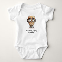"Oordeel over je code" Baby bodysuit
