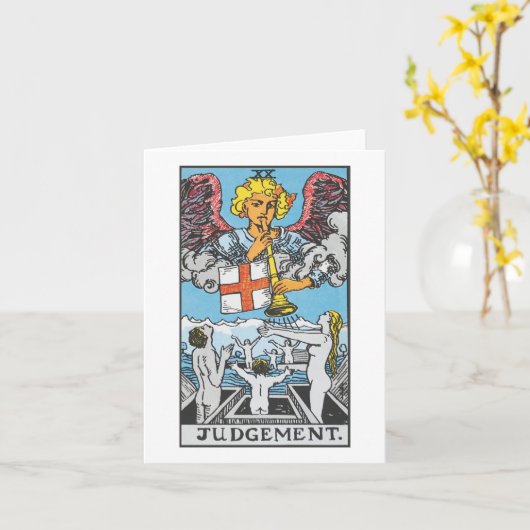 Oordeel - Rider Waite Smith tarot Kaart (Gele Bloem)