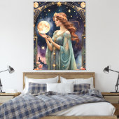 Oordeel Tarot schilderij stijl origineel Canvas Afdruk (Insitu (Slaapkamer))