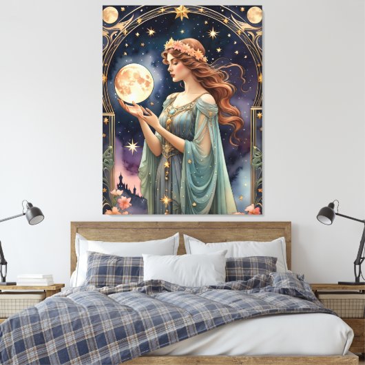 Oordeel Tarot schilderij stijl origineel Canvas Afdruk (Insitu (Slaapkamer))