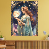 Oordeel Tarot schilderij stijl origineel Canvas Afdruk (Insitu (Woonkamer))