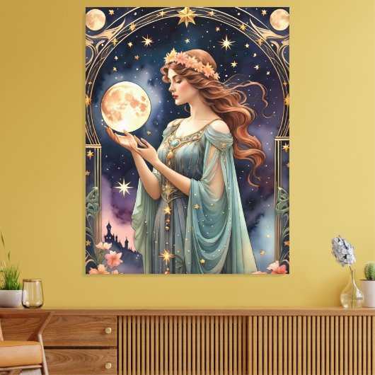 Oordeel Tarot schilderij stijl origineel Canvas Afdruk (Insitu (Woonkamer))