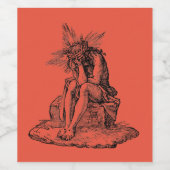 Oordeel van Jezus Christus Wijn Etiket (Enkel label)