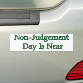 Oordeelsdag is nabij bumpersticker (Op auto)