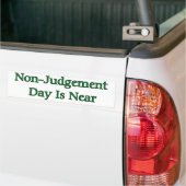 Oordeelsdag is nabij bumpersticker (Op Truck)
