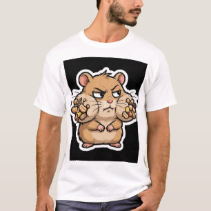 Oordelende Hamster Schuinse Blik Grappig T-shirt