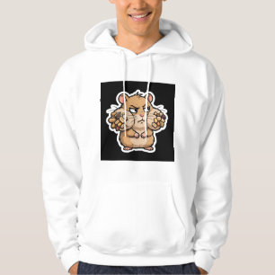 Oordelende hamster zijdelings kijken grappig hoodie