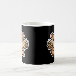 Oordelende Hamster Zijdelingse Blik Grappige Koffi Koffiemok