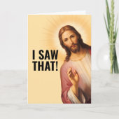 Oordelende Jezus - DAT ZAG IK Kaart (Voorkant)