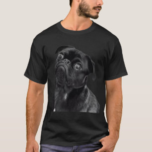 Oordelende Zwarte Pug - Leuke en Aardige Pug Hond, T-shirt