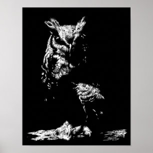 Oorguilige uil poster