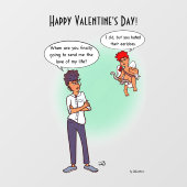 Oorlellen Valentijnsdag Raamsticker (Vel)